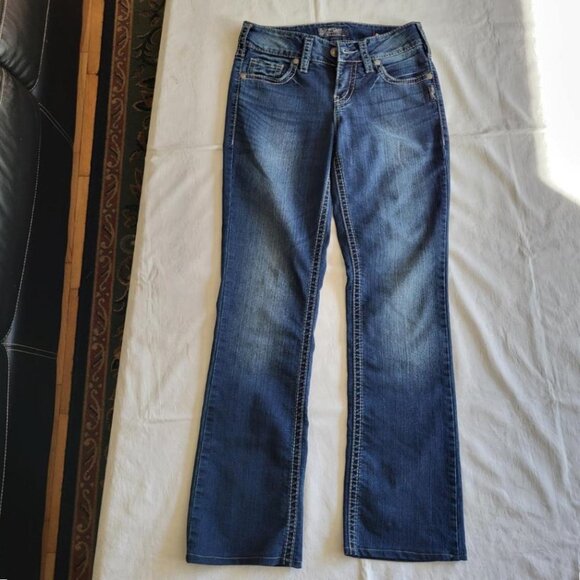 Silver Suki Mid Slim Bootcut Jeans - W27/L30 - Picture 1 of 13